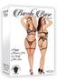 Barely Bare Strappy Harness Bra And Panty Set - Plus Size - Black